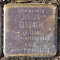 Stolperstein für Julius Elsbach (Eichendorffstraße 43)