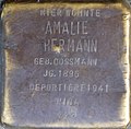 Stolperstein für Amalie Hermann (Hohe Pforte 22)