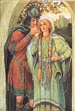 Tristan og Isolde, illustrasjon av Louis Rhead.