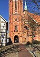 Kirchstraße durch den Turm der St.-Marien-Kirche in Winsen (Luhe)