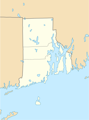 Mapa de localización Rhode Island