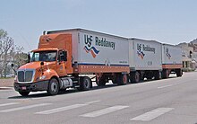 USF Reddaway, now Reddaway, was acquired by Yellow Roadway as part of its acquisition of USF. USF Reddaway truck.jpg