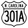 U.S. Highway 301A marker