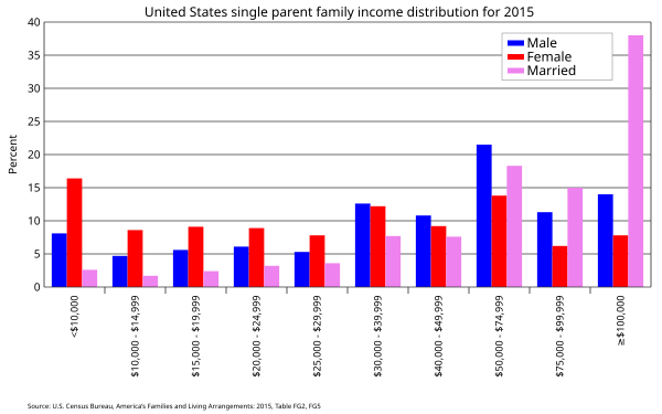 Распределение доходов семьи с одним родителем в США.svg