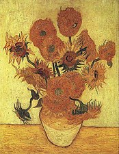 Vaas met vijftien zonnebloemen (Arles, januari 1889) Sompo Japan Museum of Art, Tokio, Japan