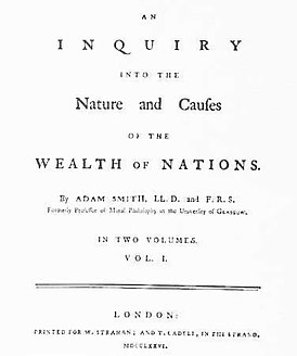 Первая страница книги (Лондонское издание 1776 года)