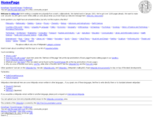 Strona główna Wikipedii na początku 2001 roku