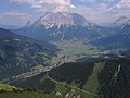 Zugspitze vom Ehrwalder Becken