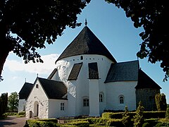 Iglesia de Østerlars Bornholm, Dinamarca.