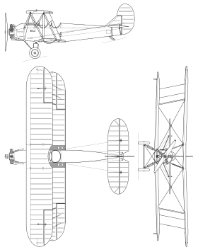 vue en plan de l’avion