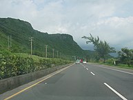 Auf der Provinzstraße 1 (Blick Richtung Süden)