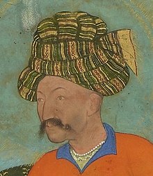 12 Abu'l Hasan Jahangir Welcoming Shah 'Abbas, ca. 1618, Freer Gallery of Art, Washington DC (cropped).jpg