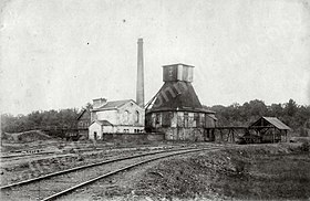 Le puits avant sa fermeture vers 1884.