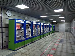 Зал билетопечатающих автоматов
