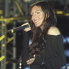Anna Oxa in concert in 2009