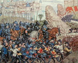 El setge de Calais el 1346-1347, pintura anònima.