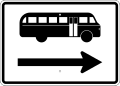 Bild 88 V 2 Wegweiser für Omnibusse (rechtsweisend) (TGL 10 629, Blatt 3, S. 42)