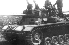 Panzer III tank equipped with the Minenabwurfvorrichtung