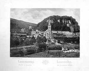 D'Clausener Kierch, Charles Bernhoeft, ëm 1893.
