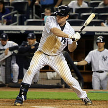 Headley batting for the New York Yankees in 2015 Chase Headley on May 24, 2015.jpg