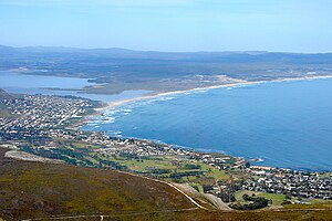 Walker Bay mit Hermanus und Klein River Lagune