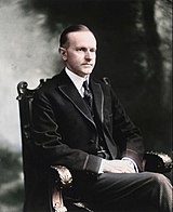 Photographic portrait of Calvin Coolidge