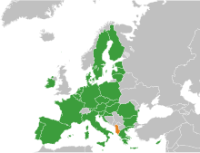 Vyhledávač Albánie Evropské unie (s vnitřními hranicemi). Svg