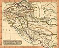 Η Περσίδα, η Παρθία και η Αρμενία σε χάρτη του Ρεστ Φένερ ο οποίος εκδόθηκε το 1835.