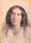 George Eliot, Porträt von Frederick William Burton, 1865.