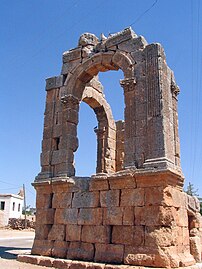 Roman ruins in the village