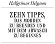 Titelschriftzug von „Zehn Tipps ...“