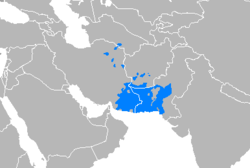 Verspreiding van Beloetsji