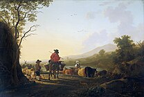 羊飼いと牛追いのいる風景 アムステルダム国立美術館