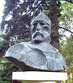 Busto de Jaime I obra de Nassio Bayarri en el parque del Oeste.