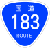 National Route 183 shield