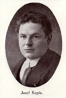 Josef Kopta, před 1923