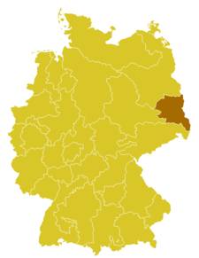 Diecéze zhořelecká Bistum Görlitz (něm.) na mapě
