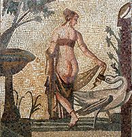 Mosaïque du sanctuaire d'Aphrodite (détail), Paphos, Chypre.