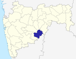 Location of Latur district in Maharashtra