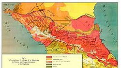 Map of the Mountain Republic is sealed in Lausanne at the Paris Conference