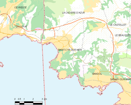 Saint-Cyr-sur-Mer – Mappa