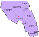 Map of Kota Tinggi District, Johor 柔佛州哥打丁宜县地图