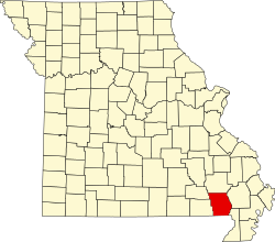 Vị trí quận Butler trong tiểu bang Missouri ở Hoa Kỳ