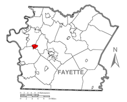 Location of New Salem-Buffington in Fayette County