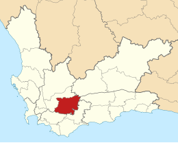 Municipalità locale di Langeberg – Mappa