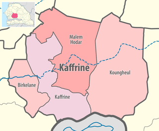 Location in the Kaffrine Region