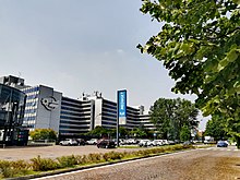 Mediaset headquarters in Cologno Monzese Mediaset production center, Cologno Monzese, metropolitan city of Milan, Italy.jpg