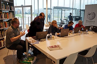 Edit-a-thon at the Louvre Museum in Lens