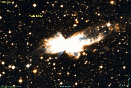 NGC 6302 par le relevé DSS.