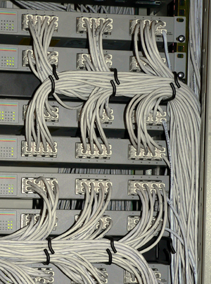 Allied Telesyn switches in rack